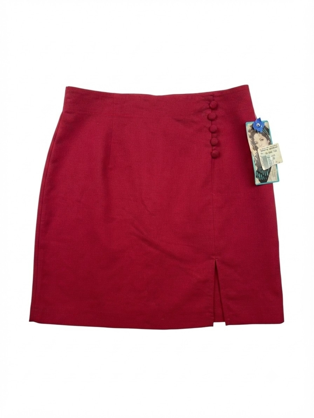Women’s Scarlet Button-Accent A-Line Skirt
